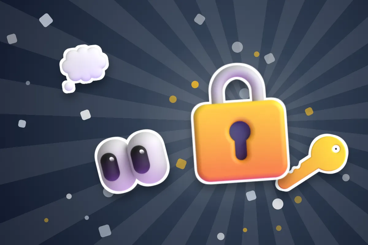 Trust Issues Test – Do You Have Trust Issues? Trust issues test illustration with a padlock, a pair of eyes, a key and a thought bubble